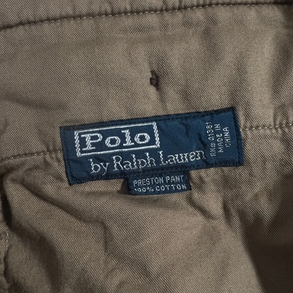Polo Ralph Laure Preston Corduroy Pants Mens 36x34 Navy Blue Straight Chino